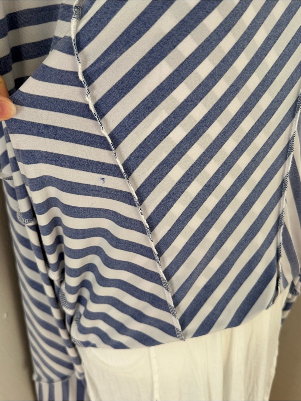Polo Ralph Lauren Flattering Striped Maxi Dress Blue White Large - Picture 7 of 13